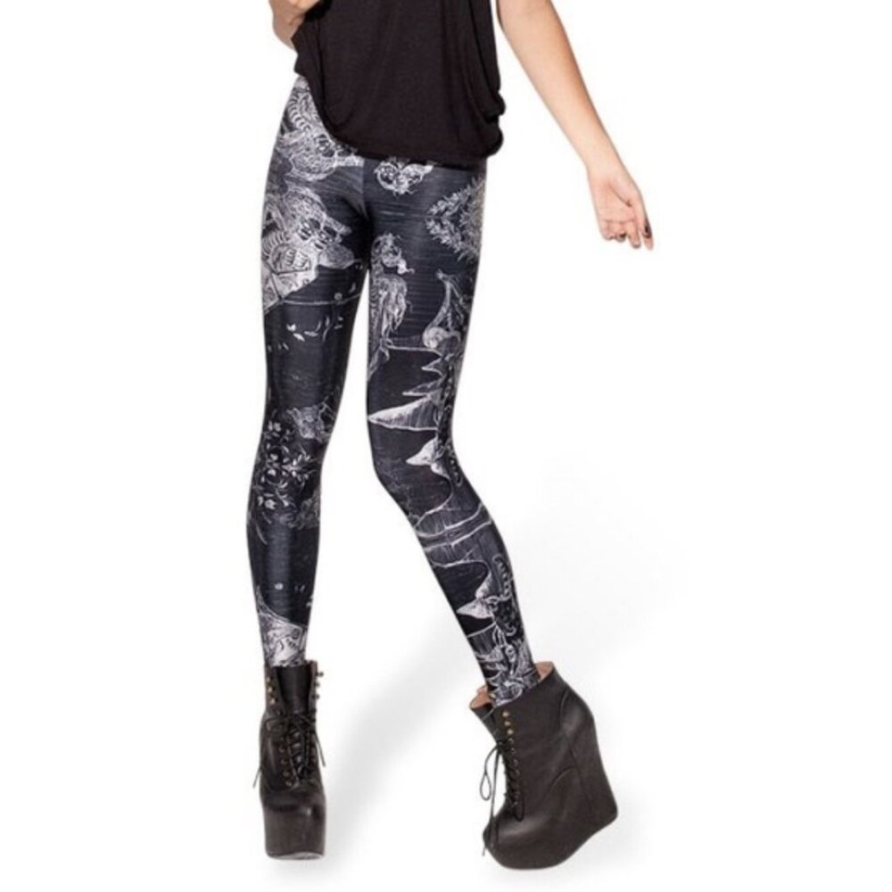 BLACKMILK Birth Of Venus Leggings Alt Punk Goth Whimsigoth Stretch Cosplay XS